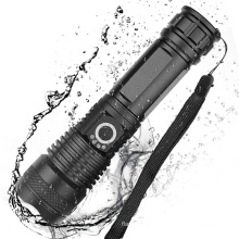 2020 New Waterproof Rechargeable Tactical USB Flashlight 18650 26650 Powerful Zoomable Super bright light Led XHP50 Flashlight